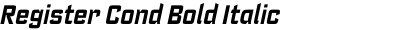 Register Cond Bold Italic